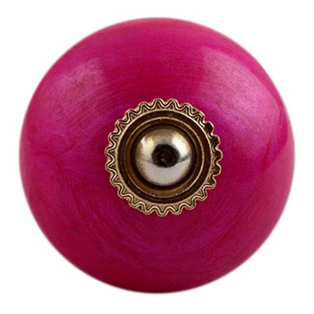 Neon Pink Golden Fitting Ceramic Drawer Knob Online